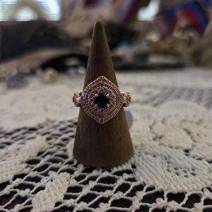 NWT bp Black and Rose Gold Women's Ring